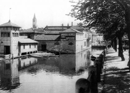 Botteghe e laboratori verso il Ticinello, 1914