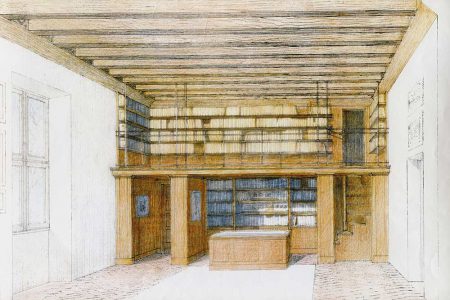 Villa Sagramoso – disegno con A. Bortoluzzi